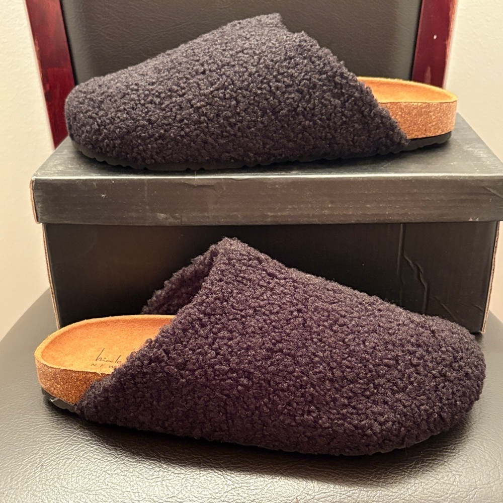 New Nicole Miller Bondy Cozy Black Women's Slippers
